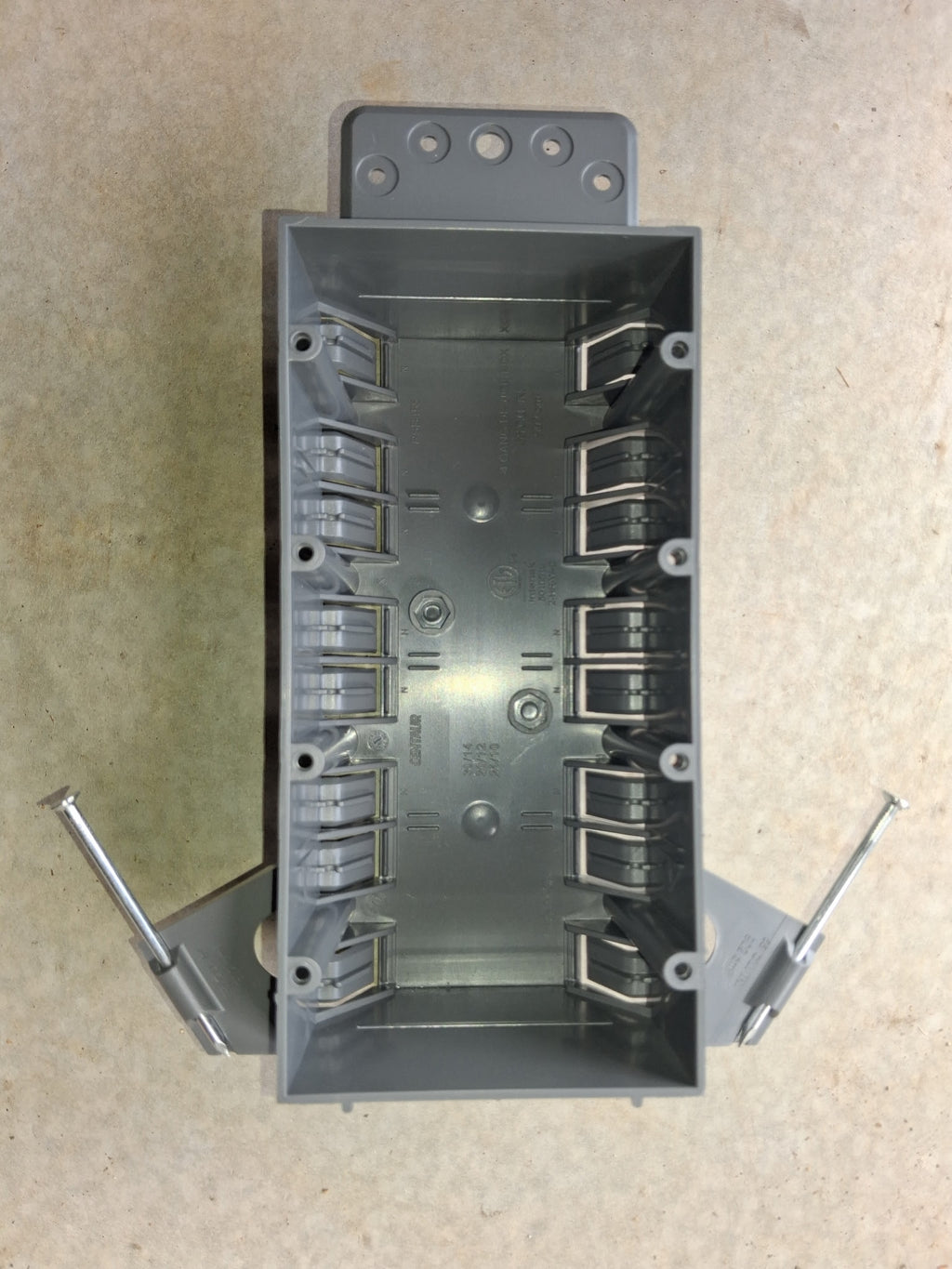 4-GANG Plastic Switch Box (New Work) 55 cu. in.