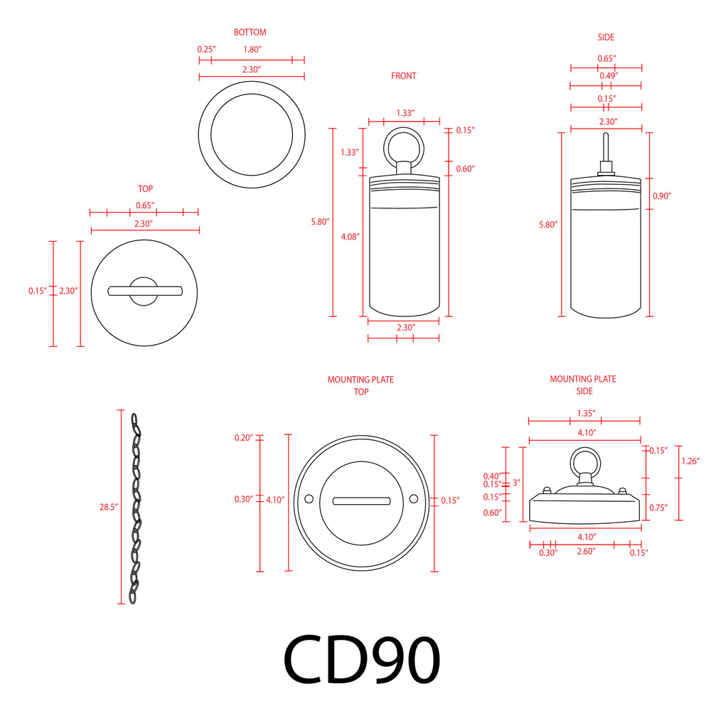 CD90-Integrated Hanging Light