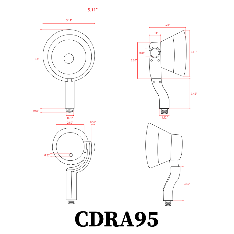 CDRA95-RGBW Spot Light