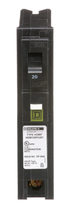 SQD 20 AMP ARC CAFI BREAKER