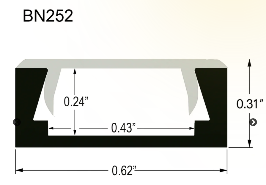 LED Strip light channel