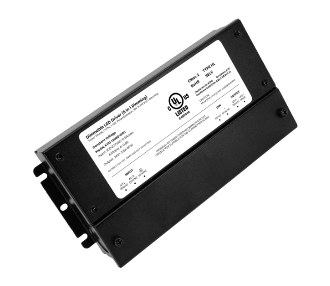 60W,24V,0-10V5 IN 1 DIMMABLE DRIVER