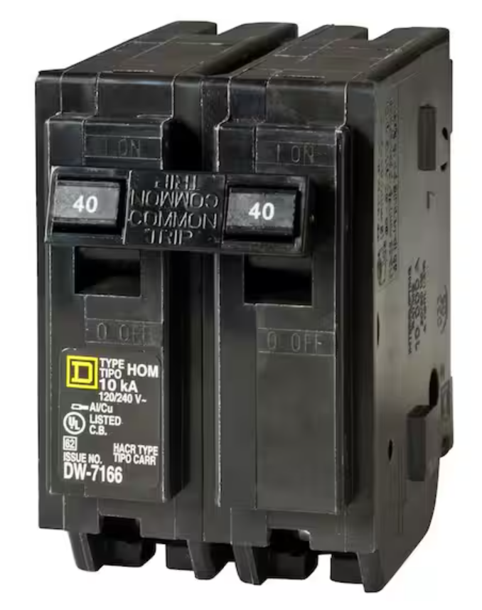 SQD 2 Pole 40 Amp Breaker
