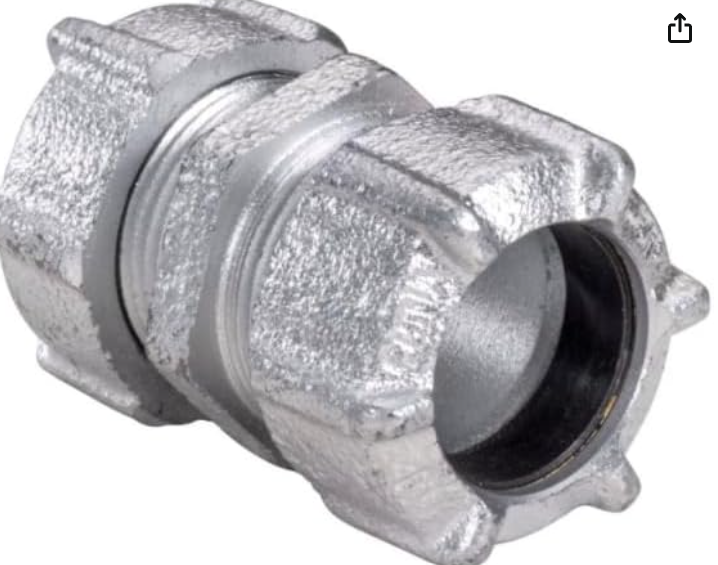 3" Ridged compression fitting