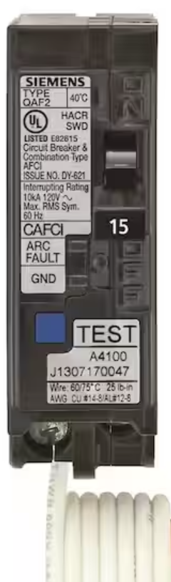 Seimens arc Fault 15 Arc