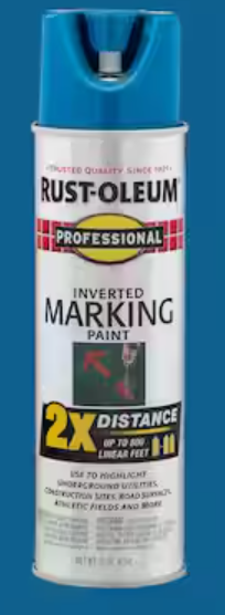 Blue spray paint