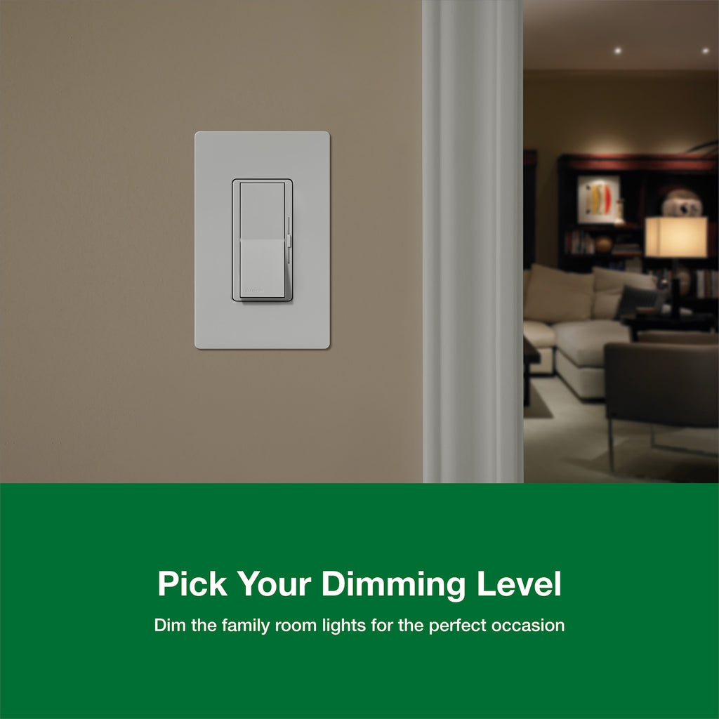 Lutron Diva LED+ Dimmer Switch – White – DVCL-153P-WH