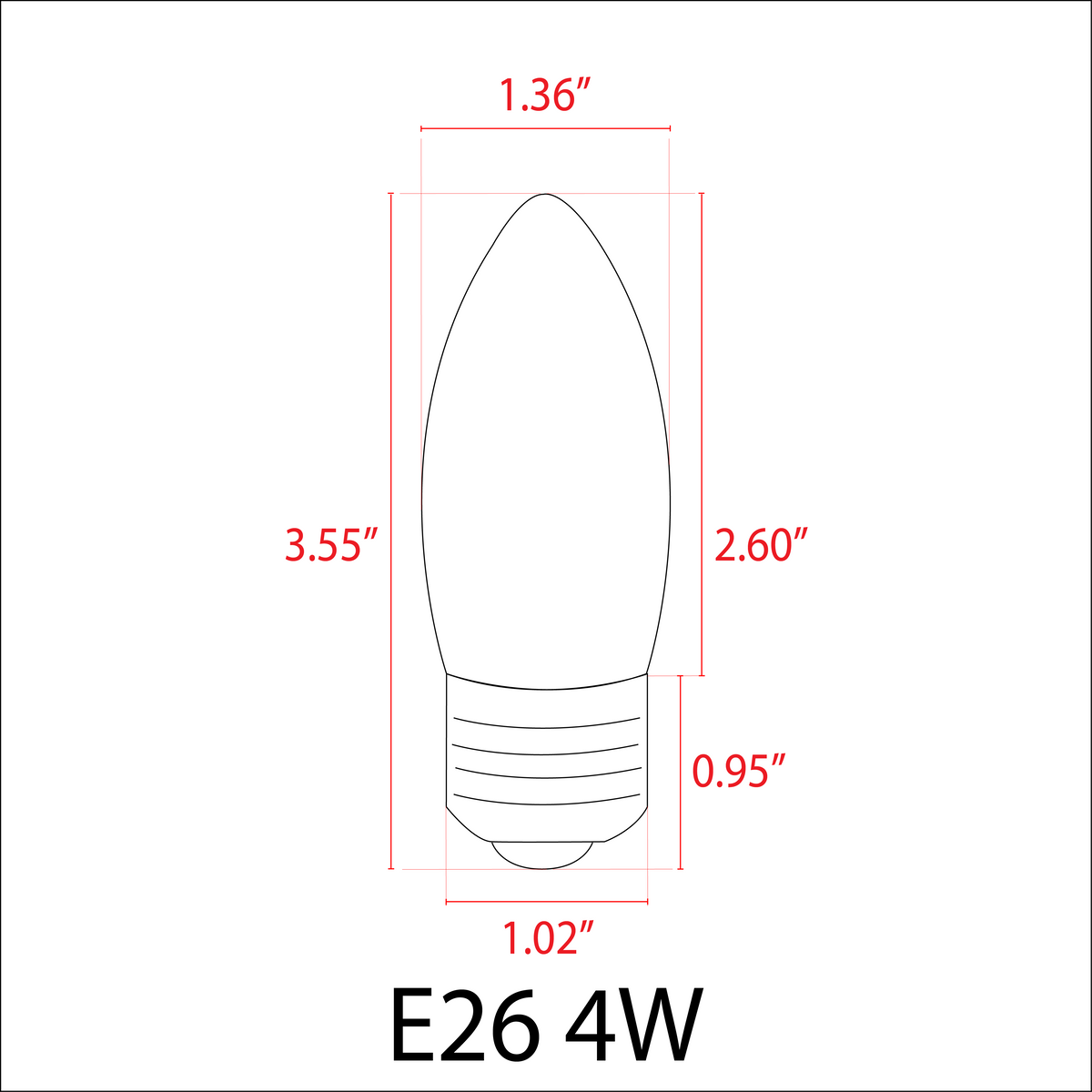 E26-4W AC/DC LED Bulb