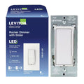 Decora Rocker White LED Advanced Dimmer Switch for LED and Incandescent Bulbs, 150-Watt Single Pole or 3-Way, DSL01-0LW