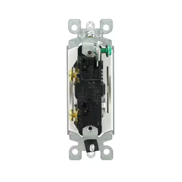 Decora 15 Amp Single-Pole Switch, White 5601-2WS