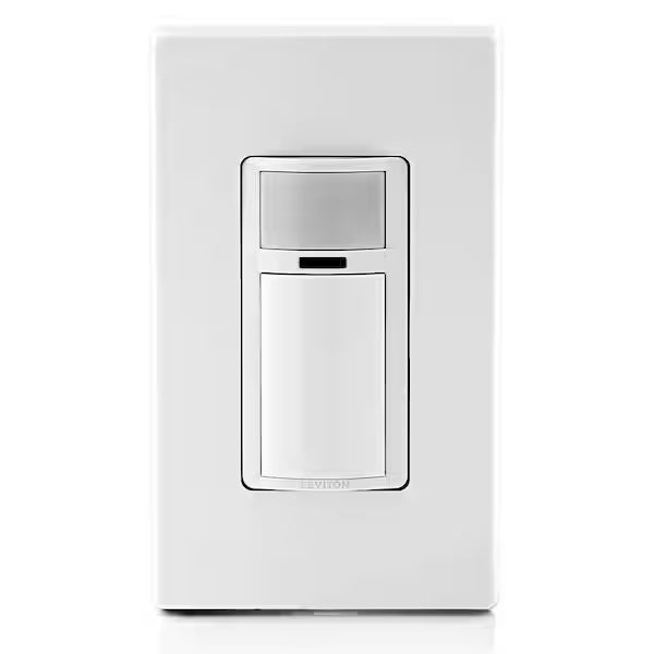 Decora In-Wall Motion Sensor Light Switch, Motion Activated, Auto-On/Auto-Off, 2-Amp, Single Pole, White DOS02-1LW